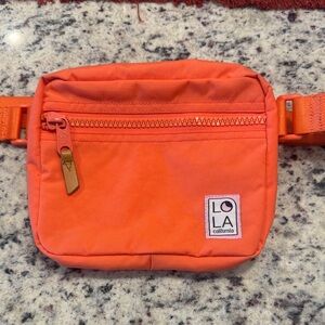 LOLA Vibrant Orange Belt Bag
